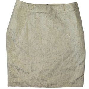 3/$15 Worthington Gold & White Pencil Skirt Size 8P